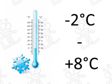 Accessory: Working temperature: -2/+8°C -