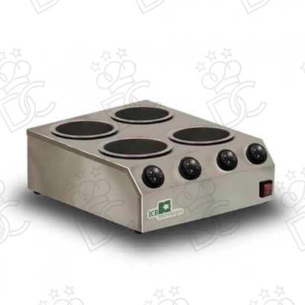 Bain-marie double pour chocolat pour glacier Caraphot Mini 4 - capacité 2 L x 4