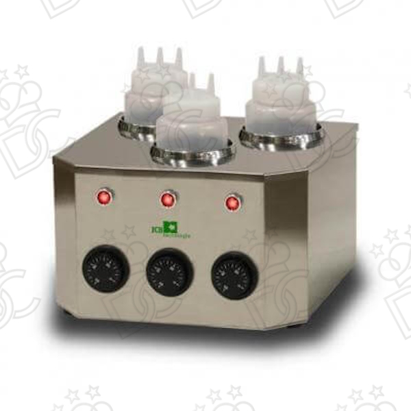 Scalda salse Warm&Squeeze Three - tre contenitori - capacità bottiglia 1 L