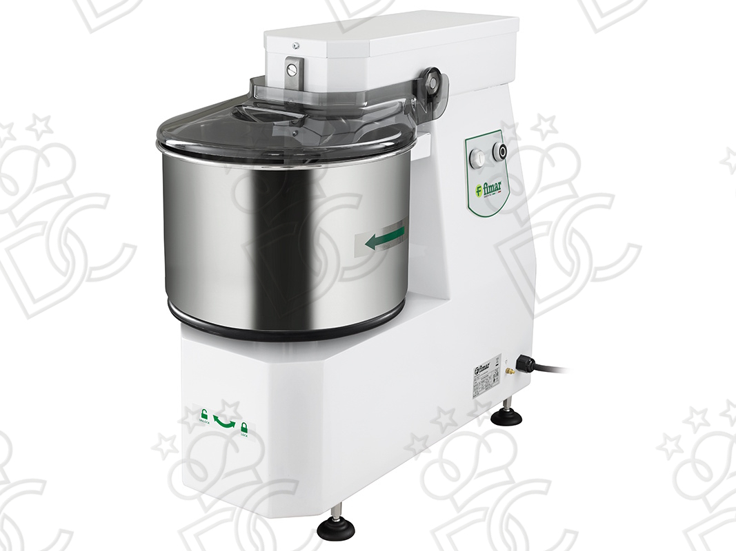 Impastatrice a spirale Linea Classic - Testa sollevabile e vasca estraibile - Capacità vasca: 16 l - Alimentazione230V/1N/50Hz