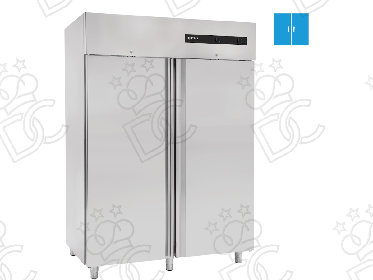 Armadio frigorifero doppia temperatura 1400L - Temperatura: Positiva + Negativa - Temp. Lavoro:-2/+8 °C - -18/-22 °C - Linea: Gastronomia