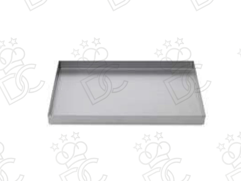 Aluminized steel tray 8/10 EN60x40 h40mm