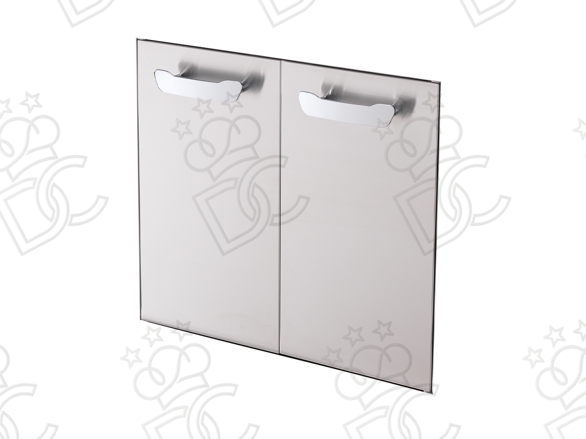 Portes pour fermeture du compartiment porte-plaques haut
