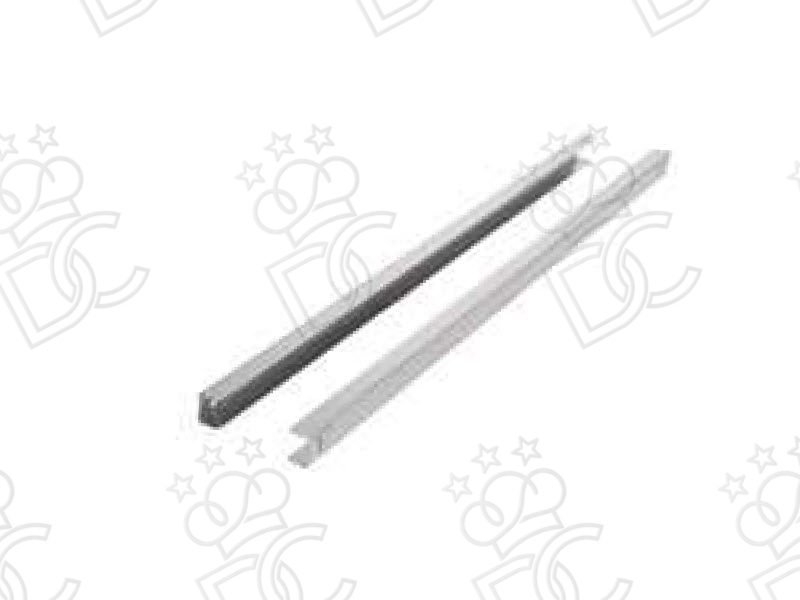 Paire de glissières en acier inox en “U” 538mm