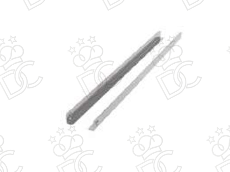 Pair of stainless steel "U" guides 541mm