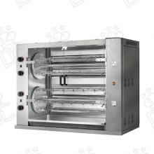 Rôtissoire planétaire de comptoir au GPL/Gaz naturel - 8 broches - max 48 poulets