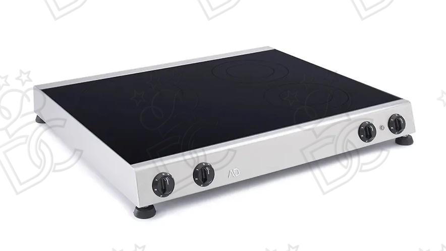 Ceramic glass cooktop with four zones - 8.6 kW