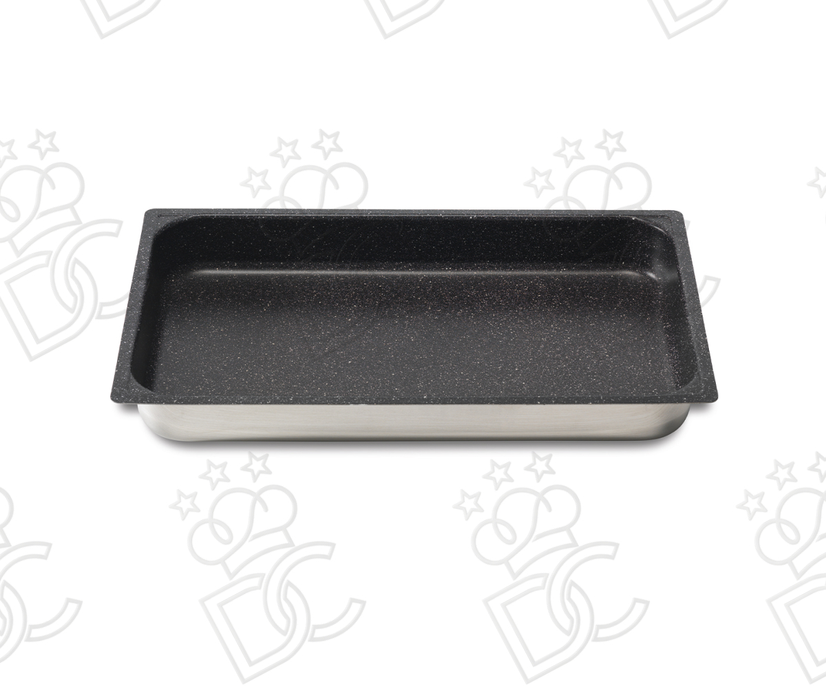 Bacinella in alluminio antiaderente GN 1/1 h65