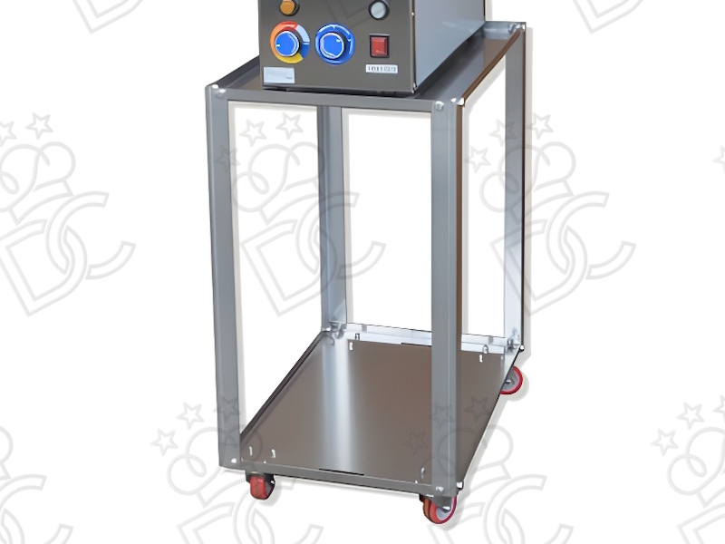 Stainless steel trolley with wheels for Polentere P.5 - P.15 - P.30