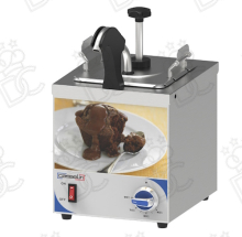 Sauce dispenser with pump and heated spout - click to view the various options
