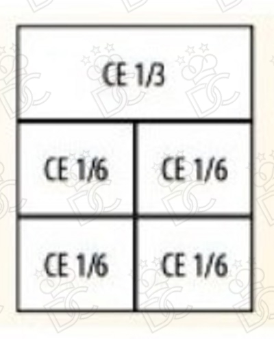 Combinaison n°1 panier 1/3 + n°4 paniers 1/6