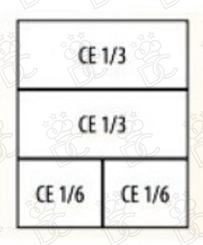 Combinaison n.2 paniers 1/3 + n.2 paniers 1/6