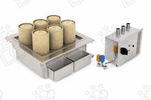 Cuiseur vapeur électrique Dim Sum - 6 postes GN 2/1 - capacité cuve 55 l - kW 7