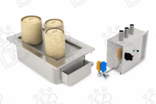Cuiseur vapeur électrique Dim Sum - 3 postes GN 1/1 - capacité cuve 24 l - kW 7