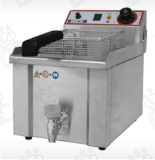 Beckers countertop electric fryer - 7 litre capacity - with oil drain tap