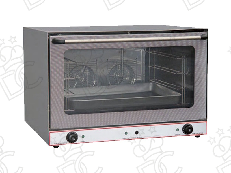 Electric convection oven with humidity production - Capacity 4 trays EN 60x40 or GN 1/1