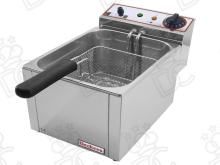 Beckers countertop electric fryer - 6 litre capacity - with oil drain tap