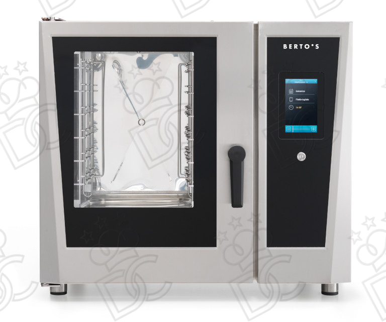 Forno a convezione - 6 Teglie GN 1/1 - Produzione vapore con boiler - Alimentazione Elettrica