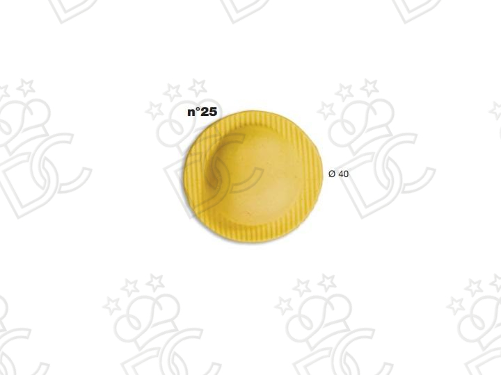 Ravioli mold No. 25 - Size mm Ø40 - Weight g 8
