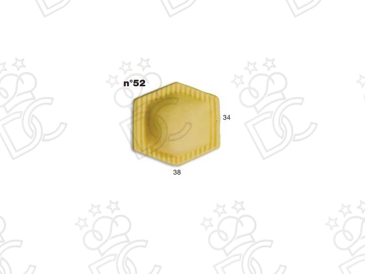 Stampo ravioli Speciali N° 52 - Dim. mm 38x34 -  Peso gr 7
