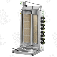 Gyros à gaz pour kebab capacité Kg. 50/80 - 10 brûleurs