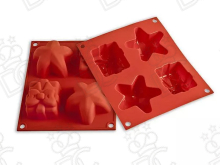 Stampo in silicone alimentare Happy Christmas mm 50X60x34h