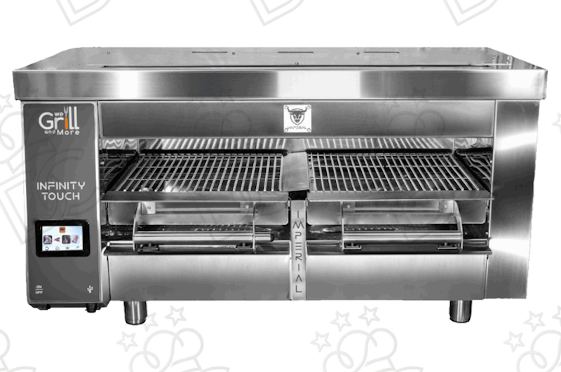 Broiler Grill  elettrico INFINITY TOUCH IMPERIAL - 4 piastre radianti in vetroceramica