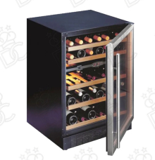 Cave à vin réfrigérée - n° 45 bouteilles (16+29) - porte inox