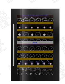 Cave à vin réfrigérée - n° 18+24 bouteilles - noire