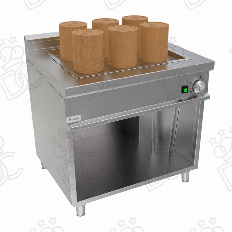 Cuiseur vapeur Dim Sum électrique - 9 emplacements GN2/1 + 2x1/3 - capacité cuve 78 l - kW 24
