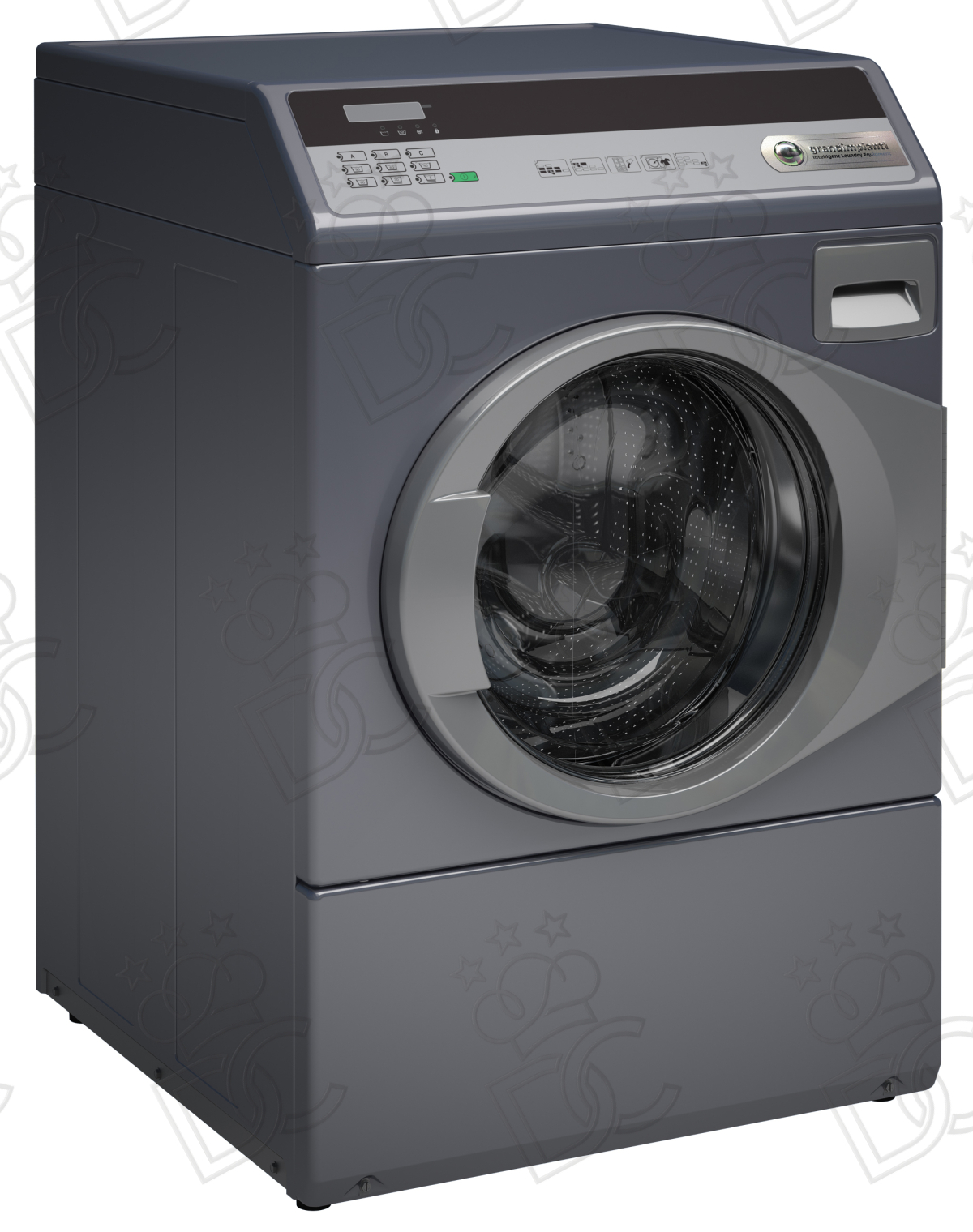 Lave-linge 10kg - Essorage 500-1200tr/min - Contrôle électronique - Vidange 1" avec vanne