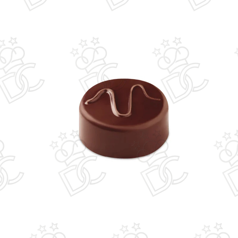 Stampo per  praline rotonde ARTISANAL TONDA ONDA - 21 pezzi  mm Ø 29x14 h
