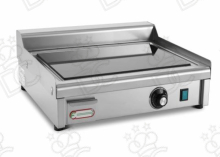 Glass-ceramic fry-top with medium plate - smooth surface