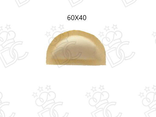 Filière en bronze pour raviolis demi-lune lisse mm 60x40