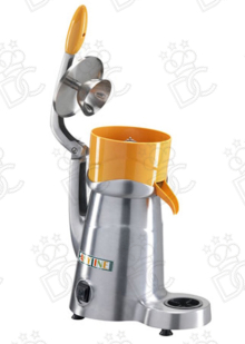 Citrus juicer in satin-finished aluminum alloy - with lever - stainless steel cones - cm 33.5x20.2x47.5/68