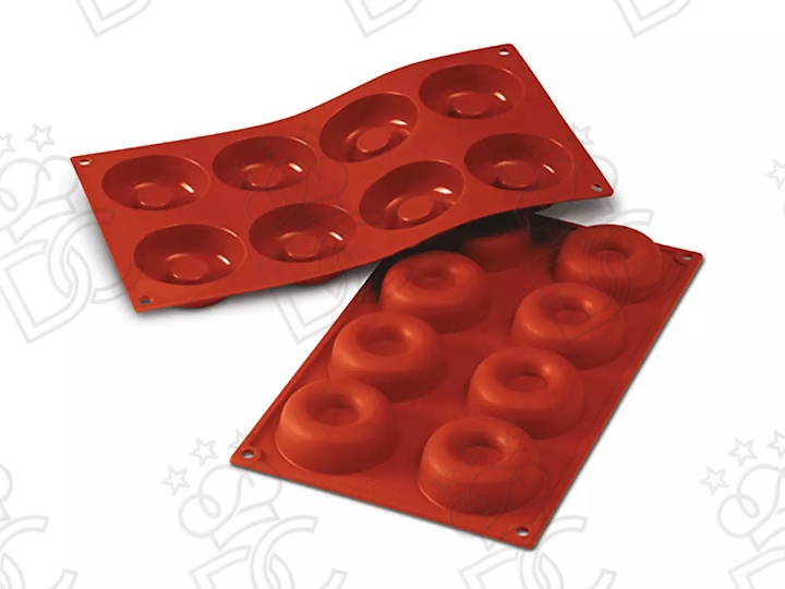 Food-grade silicone mold for No.8 Savarin mm Ø65x21h