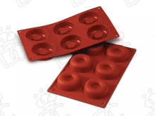 Moule en silicone alimentaire pour N°6 Savarin mm Ø72 x 23h