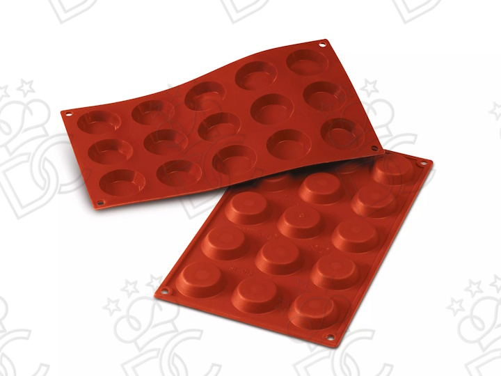 Moule en silicone alimentaire pour N°15 Mini-Tartelettes mm Ø45 x 10 h