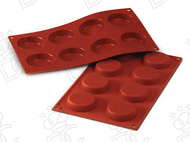 Moule en silicone alimentaire pour N°8 Flan mm Ø60 x 17 h