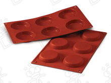 Moule en silicone alimentaire pour N°6 Flan mm Ø70 x 17 h