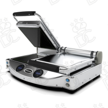 Plaque double digitale Spidocook avec surfaces lisses noires