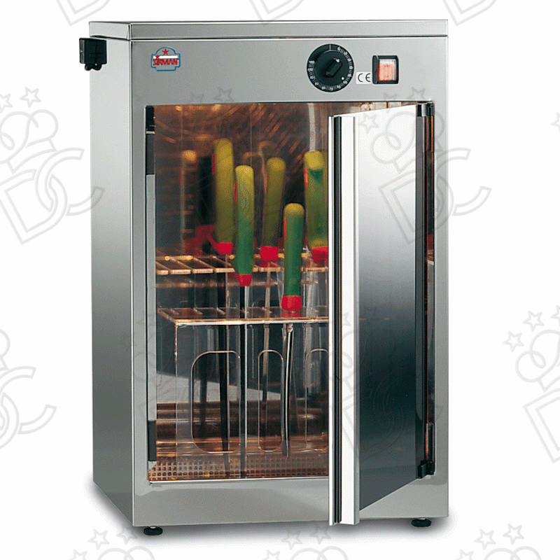 Stérilisateur de couteaux U.V. 24W - capacité 20 couteaux max 29 cm