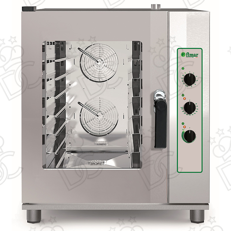 Forni elettrici compatti a convezione /vapore diretto - Comandi meccanici - 6 teglie GN1/1 o EN 60x40