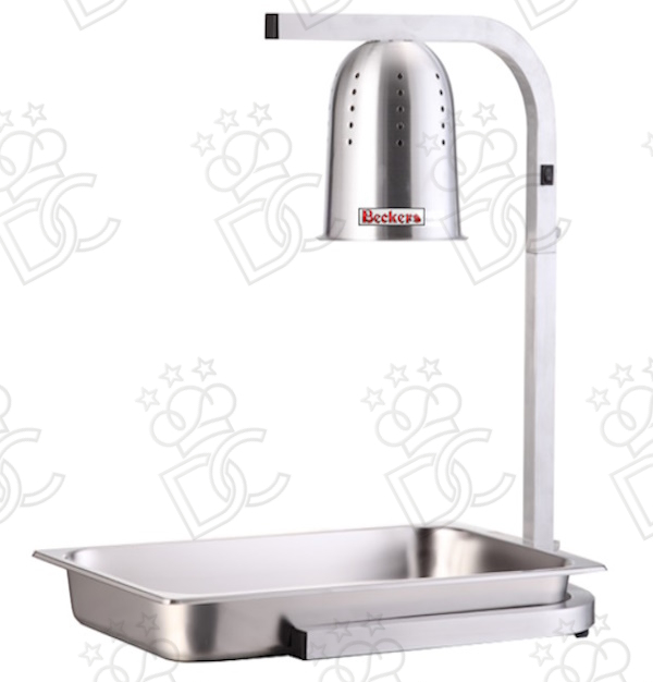 Infrared food warmer in aluminum - GN 1/2 tray