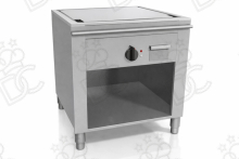 Teppanyaki elettrico con una zona di cottura - su vano aperto - profondità 70