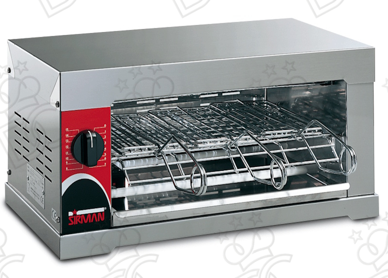 Toaster 6Q - 3 clamps - 2400 watts - with selector switch