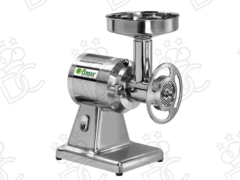 Tritacarne 22TE - bocca ø 52 mm - gruppo di macinazione removibile in alluminio - monofase
