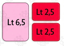 Vaschette per Comini - n. 1 da 6,5 lt + n.2 da 2,5 lt