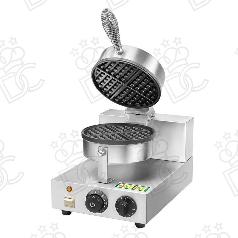 Macchina per waffle - piastra rotonda teflonata