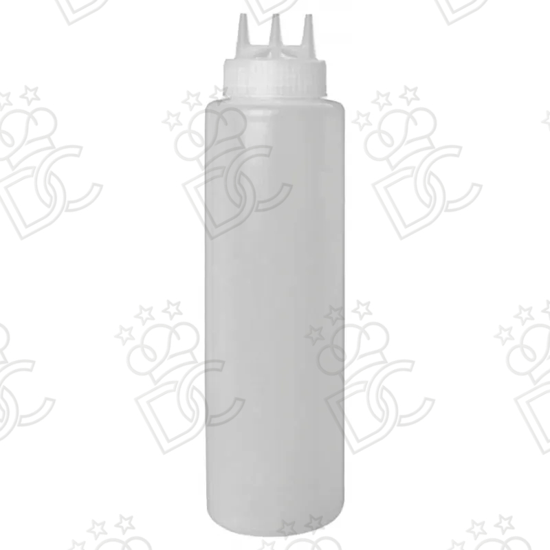 Sauce dispenser with 3 nozzles - 1 lt